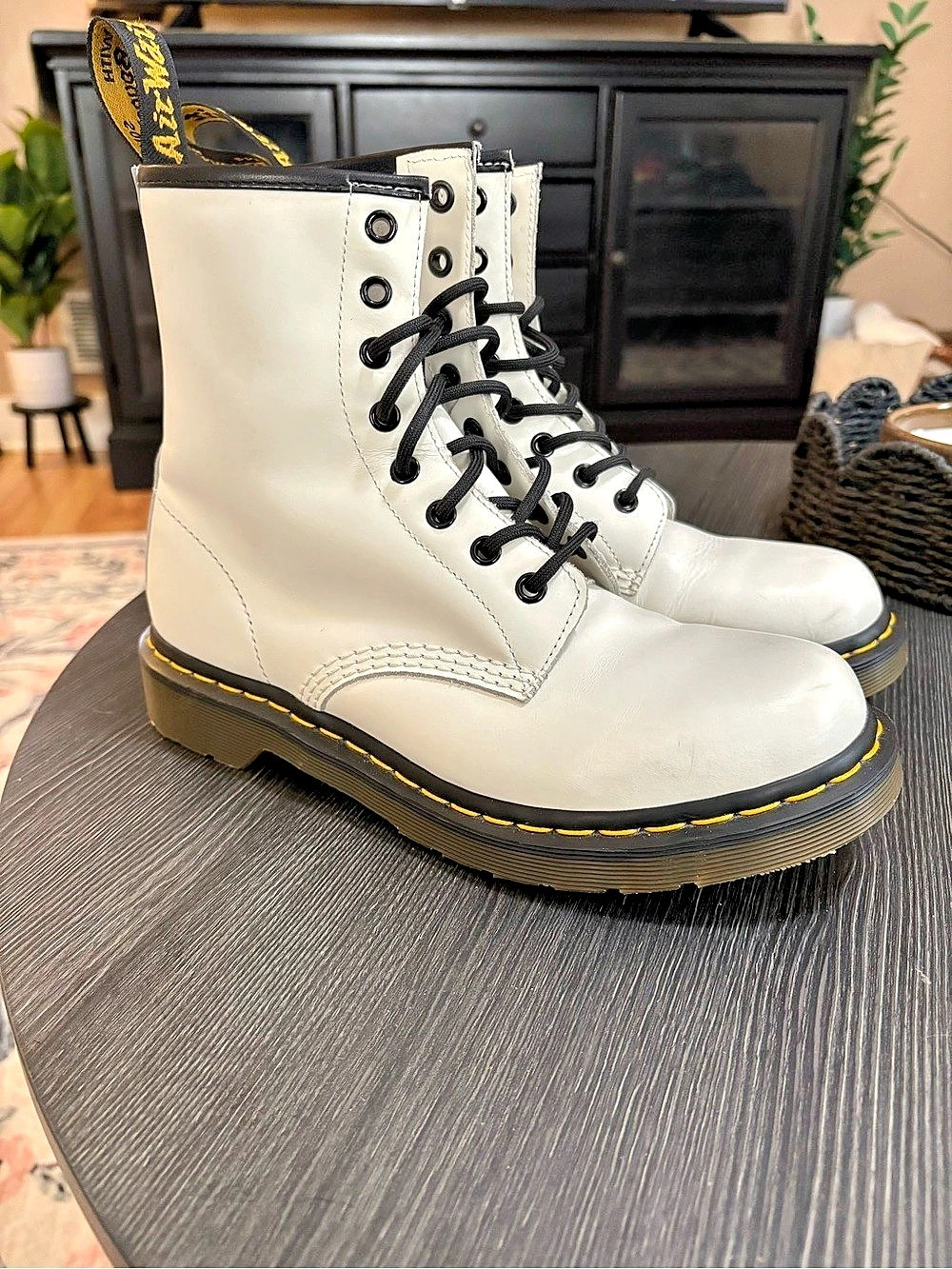 Dr. Martens 1460 Smooth Leather Lace Up Boots